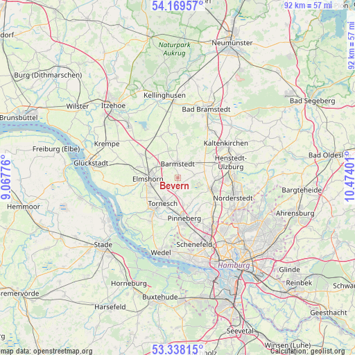Bevern on map