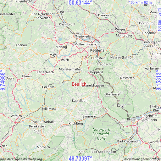 Beulich on map