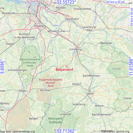 Betzendorf on map