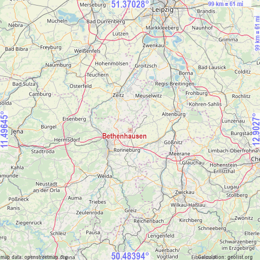 Bethenhausen on map