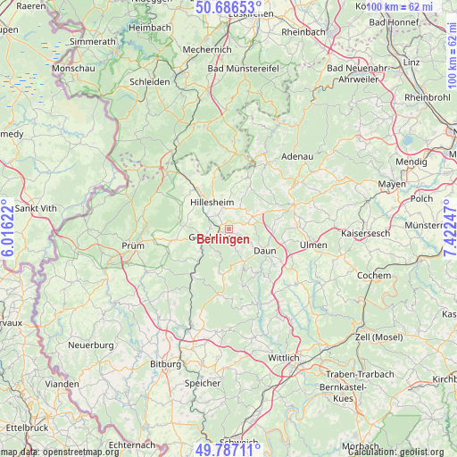 Berlingen on map
