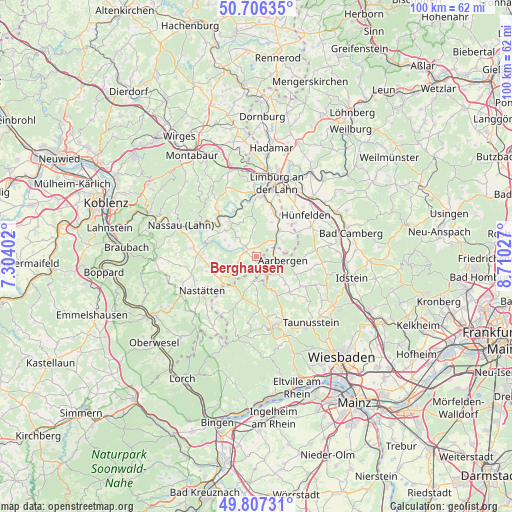 Berghausen on map