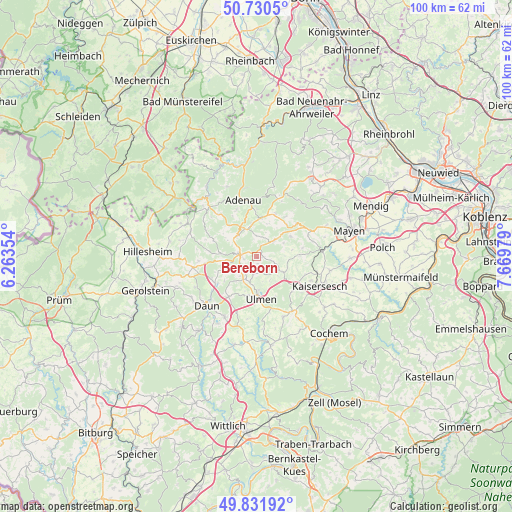 Bereborn on map