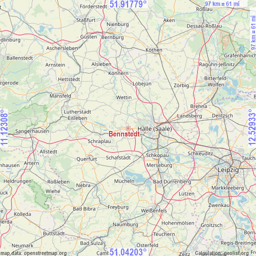 Bennstedt on map