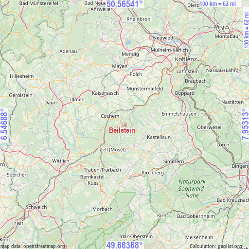 Beilstein on map