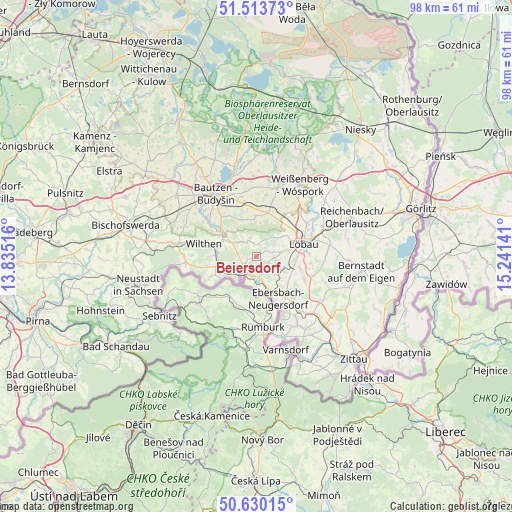 Beiersdorf on map
