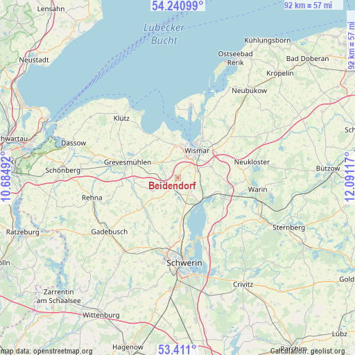 Beidendorf on map