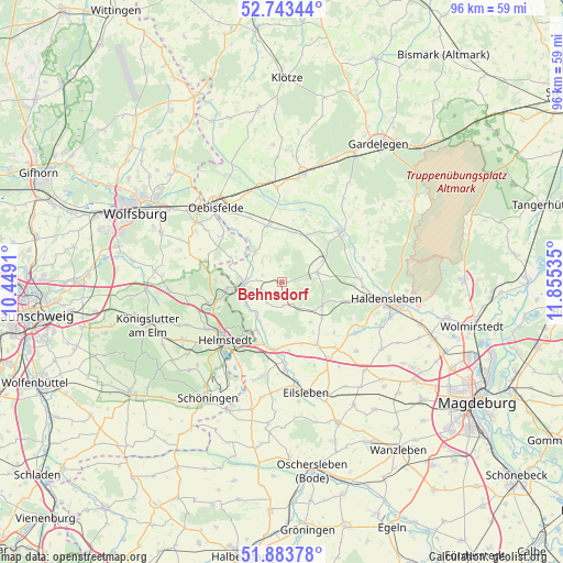 Behnsdorf on map