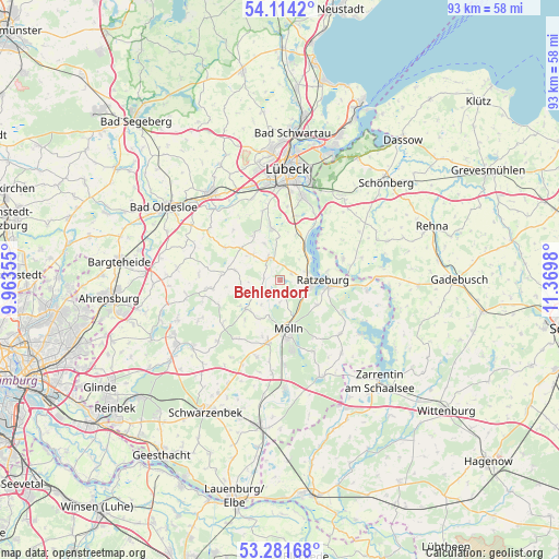 Behlendorf on map