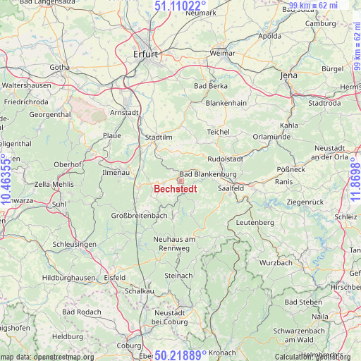 Bechstedt on map