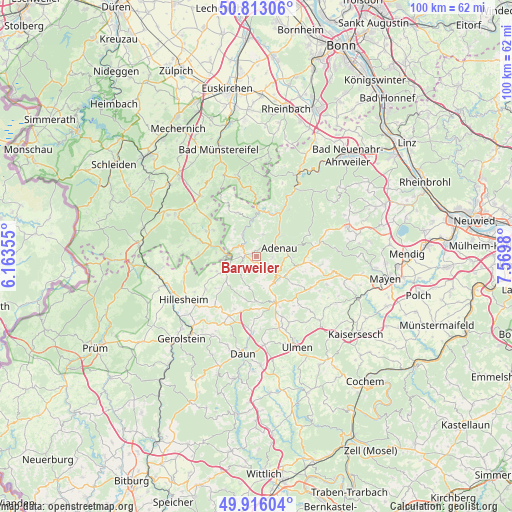 Barweiler on map