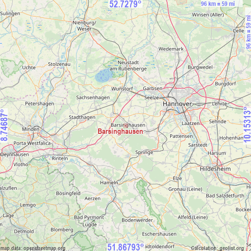 Barsinghausen on map
