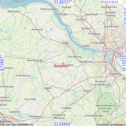 Bargstedt on map