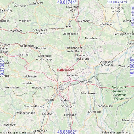 Ballendorf on map