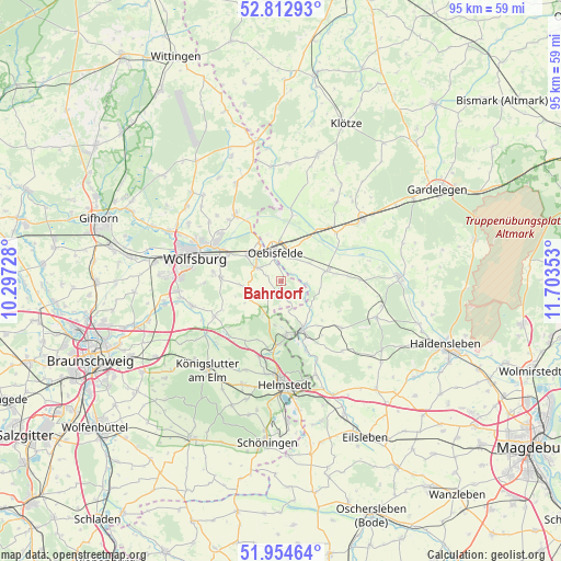 Bahrdorf on map
