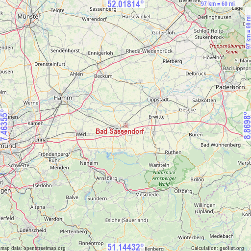 Bad Sassendorf on map