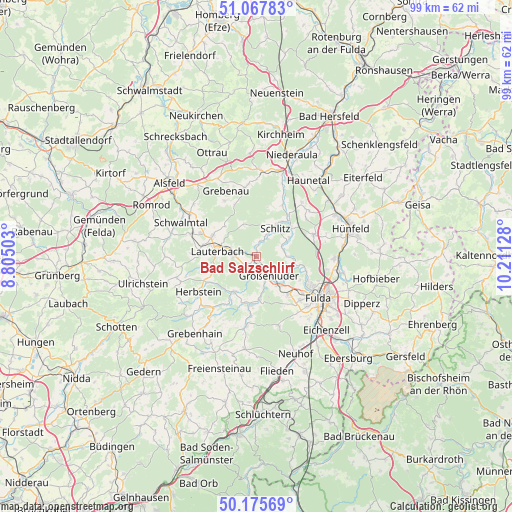 Bad Salzschlirf on map