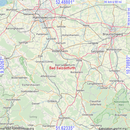 Bad Salzdetfurth on map