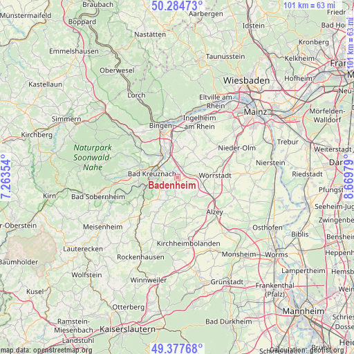 Badenheim on map