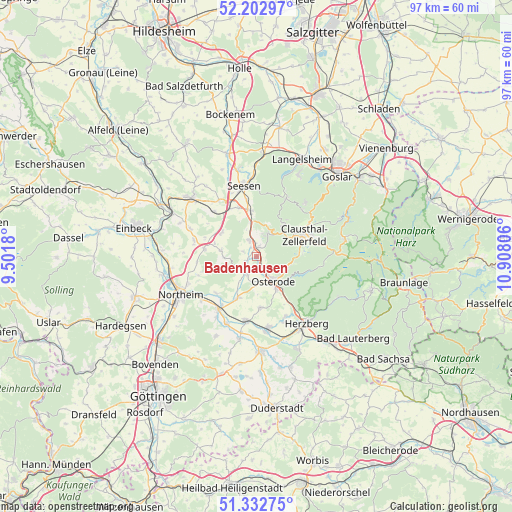 Badenhausen on map