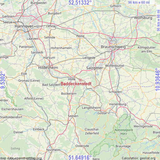 Baddeckenstedt on map