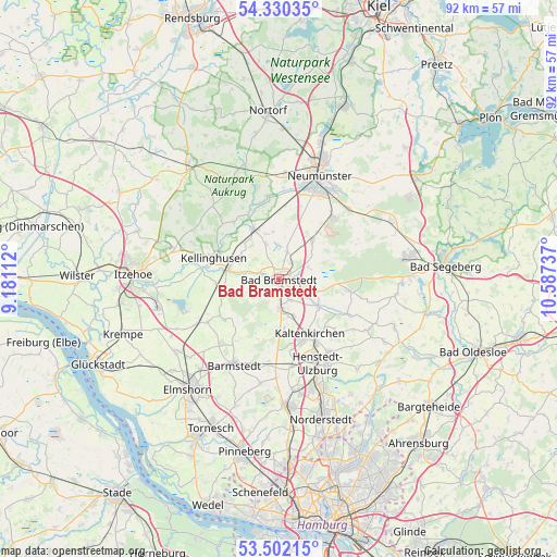 Bad Bramstedt on map