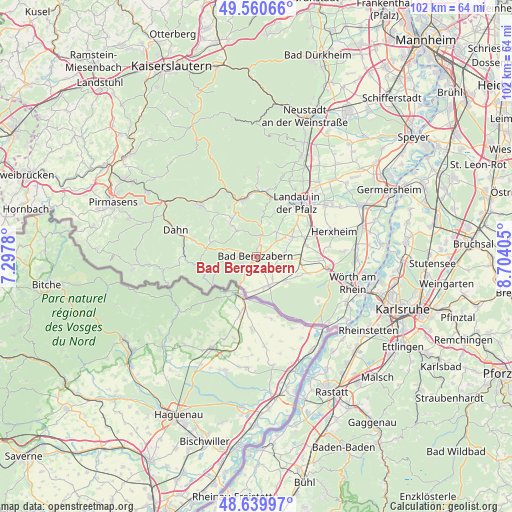 Bad Bergzabern on map