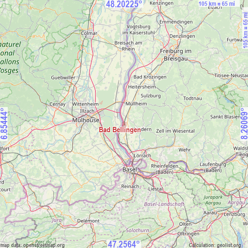 Bad Bellingen on map
