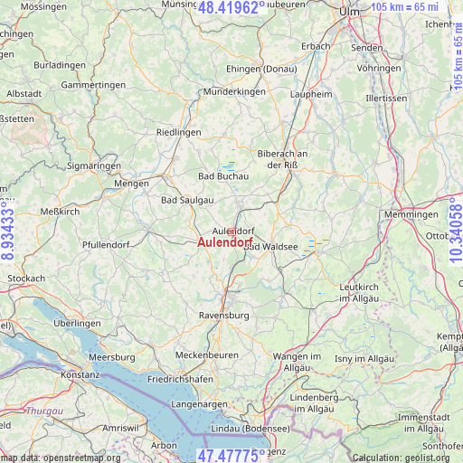 Aulendorf on map