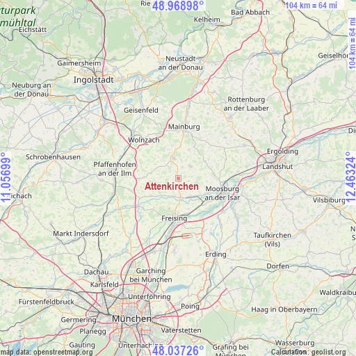 Attenkirchen on map
