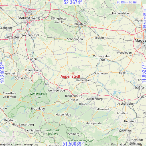 Aspenstedt on map