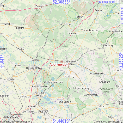 Apollensdorf on map