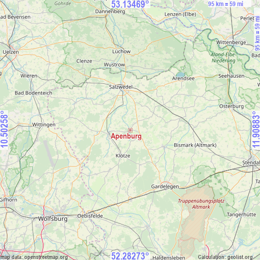 Apenburg on map