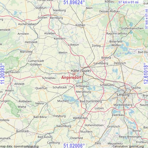 Angersdorf on map