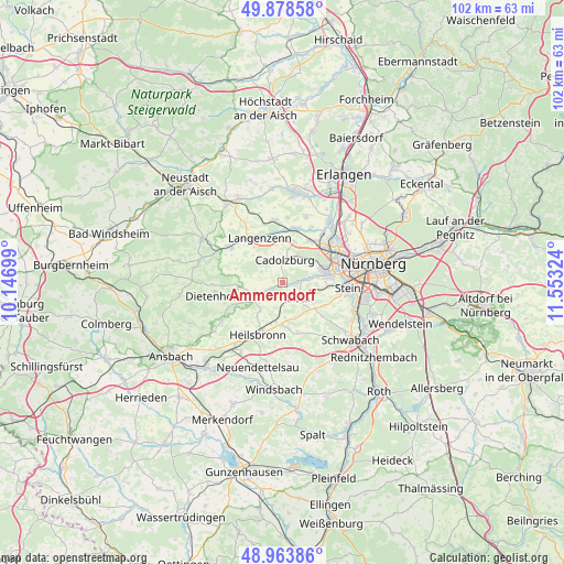 Ammerndorf on map