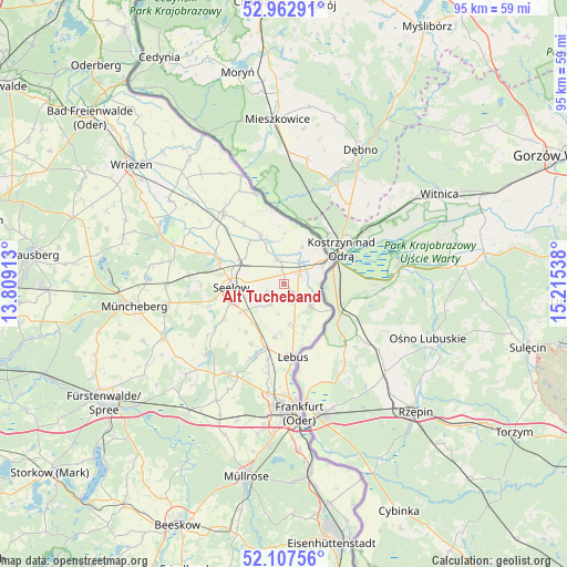 Alt Tucheband on map