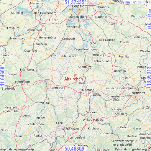 Altkirchen on map