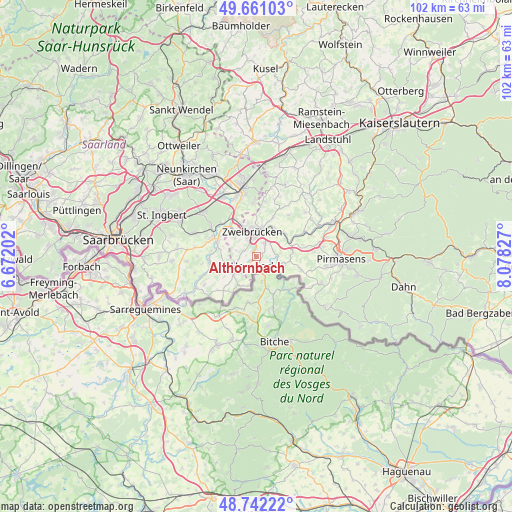 Althornbach on map