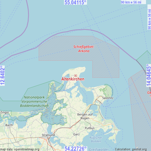 Altenkirchen on map