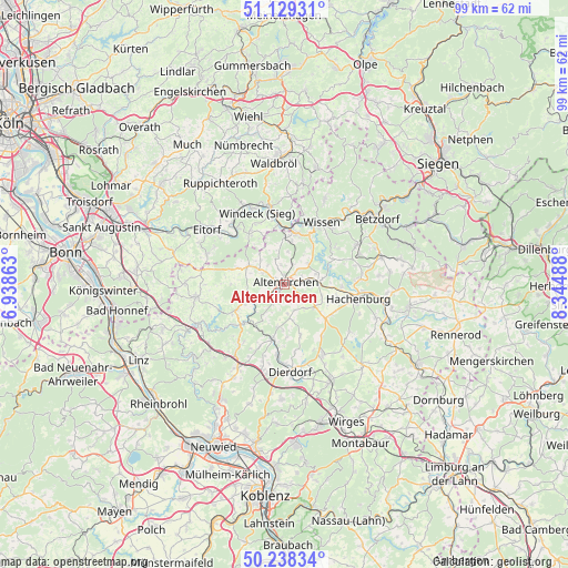 Altenkirchen on map