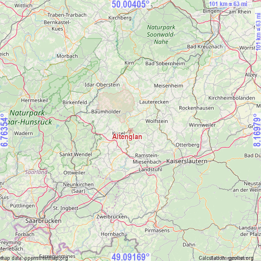 Altenglan on map
