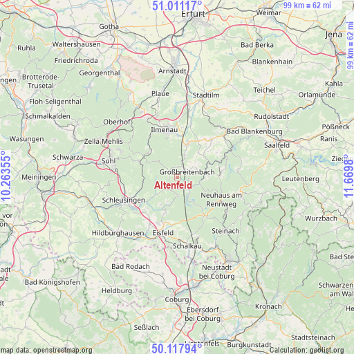 Altenfeld on map