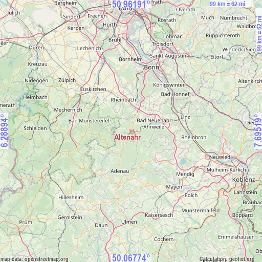 Altenahr on map