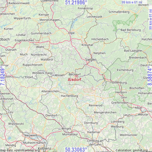 Alsdorf on map