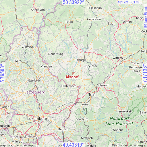 Alsdorf on map