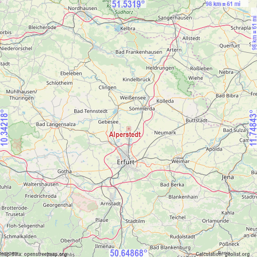 Alperstedt on map