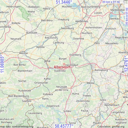 Albersdorf on map