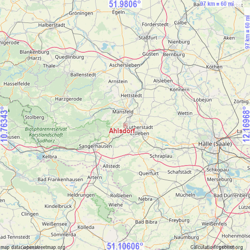 Ahlsdorf on map