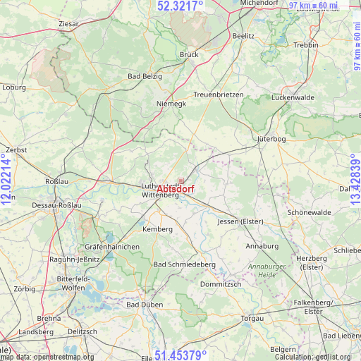 Abtsdorf on map
