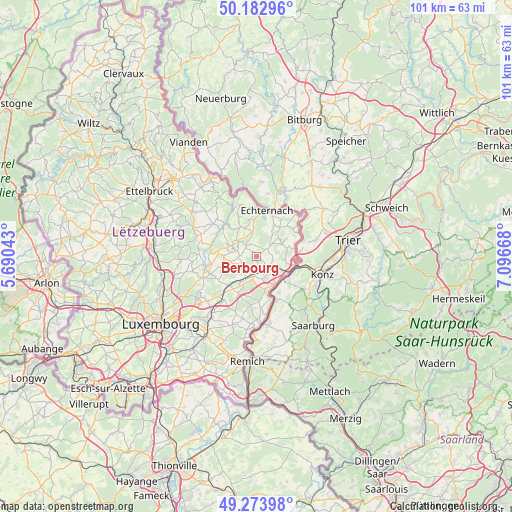 Berbourg on map